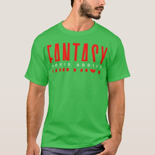 Fantasy movie addict minimalistic design friends t-shirt (Voorkant)