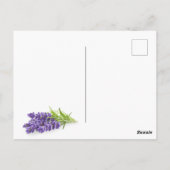Fantasy muis kaas schattige bloemen wildlife art briefkaart (Achterkant)