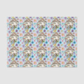 Fantasy Muis Paddenstoel Huis Bloemen Tissuepapier (Voorkant)