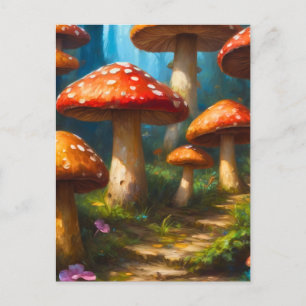 Fantasy Mushrom Briefkaart