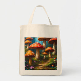 Fantasy Mushrom Canvas tas