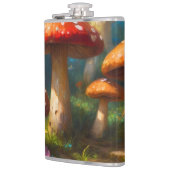 Fantasy Mushrom Vinyl Verpakte Flask Heupfles (Links)