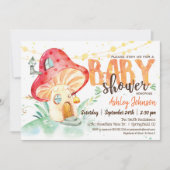 Fantasy Mushroom Baby shower uitnodiging (Voorkant)