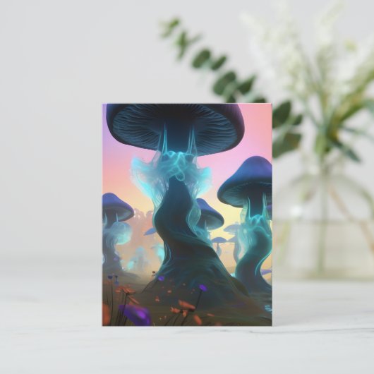 Fantasy Mushroom Briefkaart (Staand voorkant)