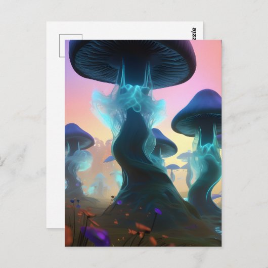 Fantasy Mushroom Briefkaart (Voorkant / Achterkant)