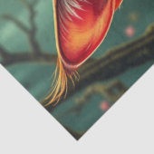 Fantasy Mushroom Forest Kleurrijke Kat Tissuepapier (Detail)