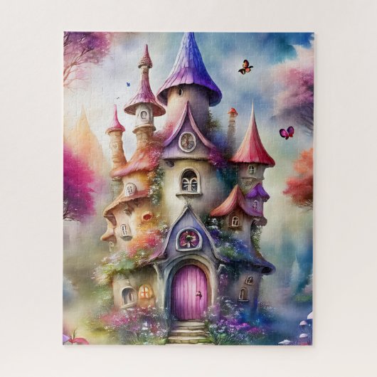 Fantasy Mushroom House Jigsaw Puzzel (Verticaal)