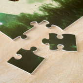 Fantasy Mushroom House - Moon Puzzle Legpuzzel (Zijkant)