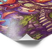 Fantasy Mushroom huis Foto Afdruk (Hoek)