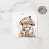 Fantasy Mushroom Note Kaart Notitiekaartje (Voorkant / Achterkant in situ)