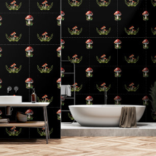Fantasy Mushrooms Behang