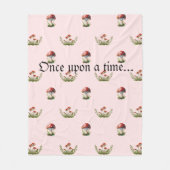 Fantasy Mushrooms Fleece Deken (Voorkant)