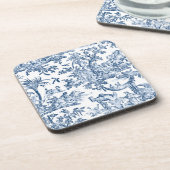 Fantasy Mythical Creats  Toile-Blue Bier Onderzetter (Linkerzijde)