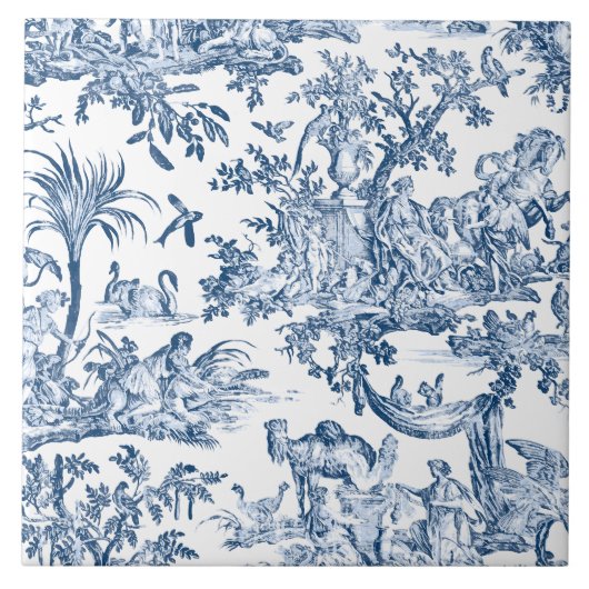 Fantasy Mythical Creats Toile-Blue Tegeltje (Voorkant)