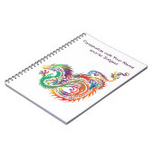 Fantasy Mythical Dragon Artwork personaliseren Notitieboek (Linkerzijde)