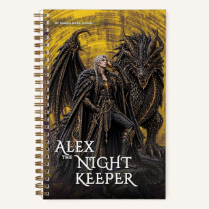 Fantasy Nacht Draak Mythisch Avontuur Notitieboek