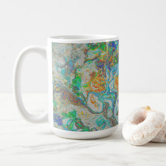 Fantasy Nature Abstract - Boho Colorful Art Koffiemok