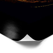 Fantasy Neon Gouden Kat Perfect Poster (Hoek)