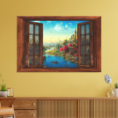 Fantasy nepraam kinderkamer decor canvasprint canvas afdruk (Insitu (Woonkamer))