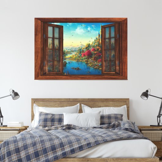 Fantasy nepraam kinderkamer decor canvasprint canvas afdruk (Insitu (Slaapkamer))
