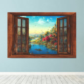 Fantasy nepraam kinderkamer decor canvasprint canvas afdruk (Insitu (Houten vloer))