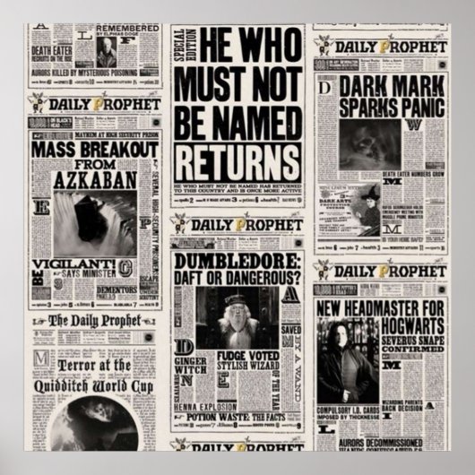 Fantasy Newspaper Poster (Voorkant)