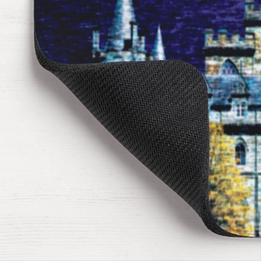 Fantasy night castle mousepad muismat (Hoek)