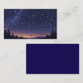 Fantasy Night Sky Storybook Visitekaartje (Voorkant / Achterkant)