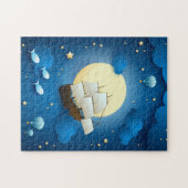 Fantasy Night with Flying Vessel Legpuzzel (Horizontaal)