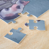 Fantasy Nighttime Mushroom Village Illustration Legpuzzel (Zijkant)