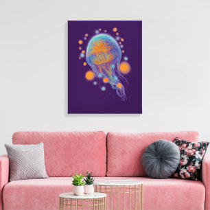 fantasy oceaandier canvas afdruk