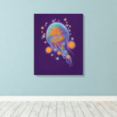 fantasy oceaandier canvas afdruk (Insitu (Houten vloer))