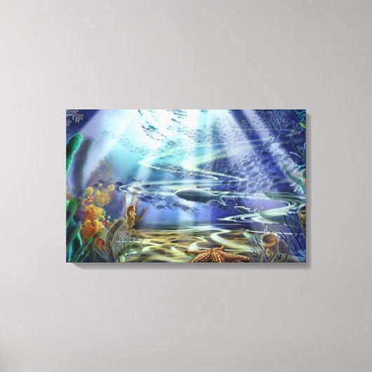 Fantasy Ocean Floor 16x25 Ingepakt Canvas Afdruk (Voorkant)