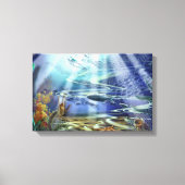 Fantasy Ocean Floor Wrapped Canvas (Voorkant)