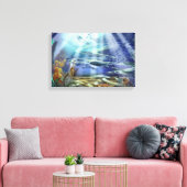 Fantasy Ocean Floor Wrapped Canvas Afdruk (Insitu (Woonkamer))
