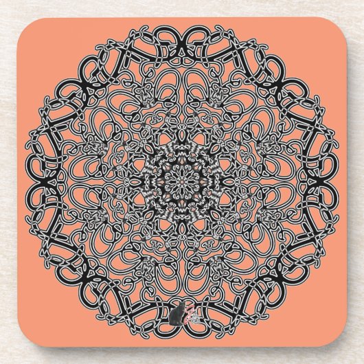 Fantasy Octa Glyph Dusk Onderzetter (Voorkant)