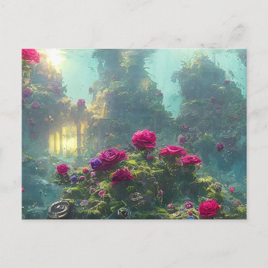FANTASY Onder Water - Ansichtkaart Feestdagenkaart (Voorkant)