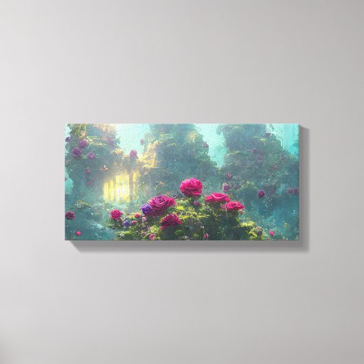 FANTASY onder water - omgepakt canvas Afdruk (Voorkant)