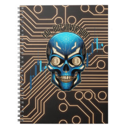 Fantasy ontwerp | Crypto Btc | Motivatie | Blauw Notitieboek