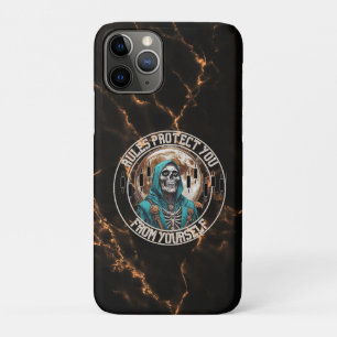 Fantasy ontwerp marmer Grim Reaper Motivatie Case-Mate iPhone Case
