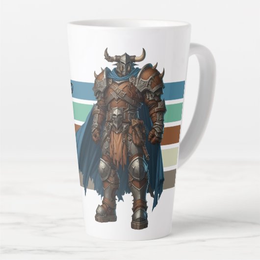 Fantasy Orc Warriors Latte Mok - episch en gedetai (Rechterhoek)