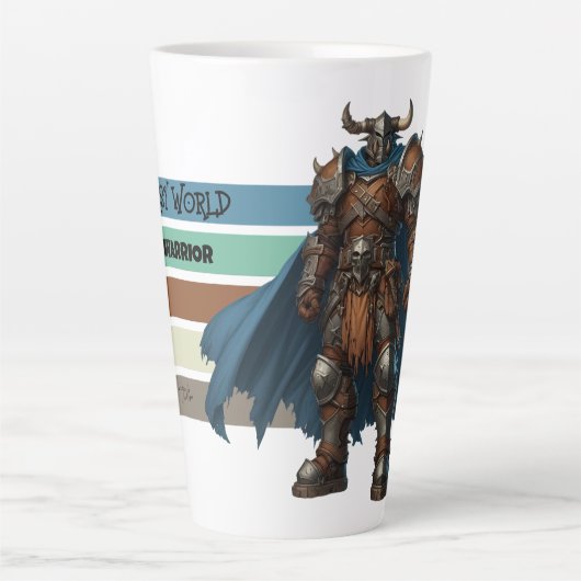 Fantasy Orc Warriors Latte Mok - episch en gedetai (Voorkant)