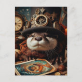 Fantasy Otter Steampunk Tarot Kaart Reader (Voorkant)