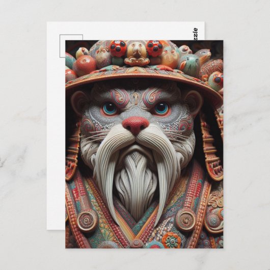 Fantasy Otter Warrior Briefkaart (Voorkant / Achterkant)