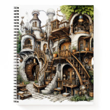 Fantasy Outdoor Castle House Bullet Notitieboek