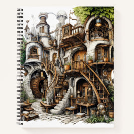 Fantasy Outdoor Castle House Bullet Notitieboek