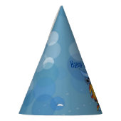  Fantasy Owl Blue Head Eyes Colorful Feather Feesthoedjes (Links)