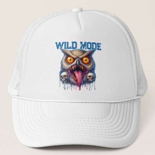 Fantasy Owl in de Wild Mode Trucker Pet (Voorkant)