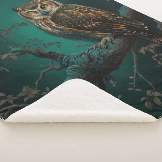 Fantasy Owl Sherpa Deken (3/4)