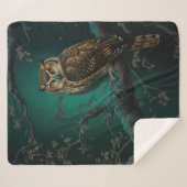 Fantasy Owl Sherpa Deken (Voorkant (horizontaal))